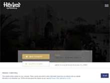 Tablet Screenshot of holylandexperience.com